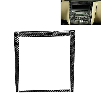 Real Carbon Fiber Console CD AC Air Vents Frame Trim Fits 99-06 Golf 4 GTI MK4 • $42