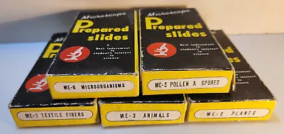 Vintage MICROSCOPE PREPARED SLIDES~5 Boxes ME12358~Made In Japan • $60