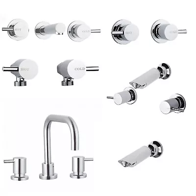 BKTJ Range - Basin Bath Washing Machine Shower And Wall Taps Sets 1/4Turn • $59