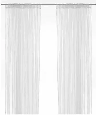 Ikea Lill Net Curtains 1 X Pair 280 X 250 Cm White • £12.39