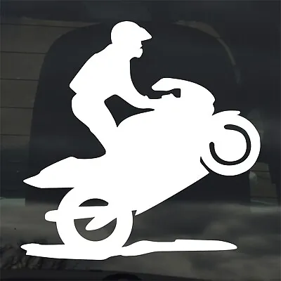 Street Bike Custom Vinyl Sticker Decal Sport Motorcycle Wheelie Stunt • $3.49