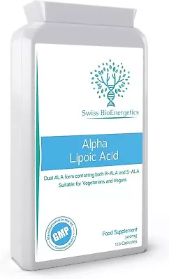 Alpha Lipoic Acid 300mg 120 Capsules – Dual ALA (Both R-ALA And S-ALA) - UK M • £12.72