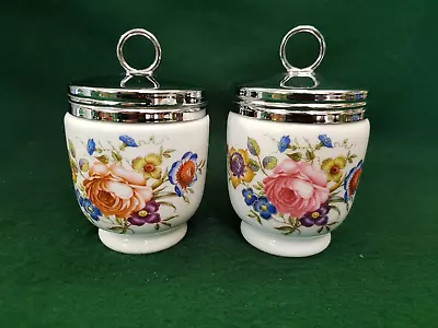 2 Egg Coddlers Royal Worcester Bournemouth Pattern 2 King Size • £24.99