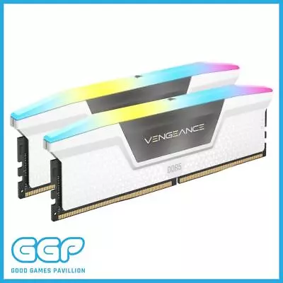 Corsair VENGEANCE 64GB (2x32GB) 6000MHz CL40 RGB LED White DDR5 Desktop RAM • $500