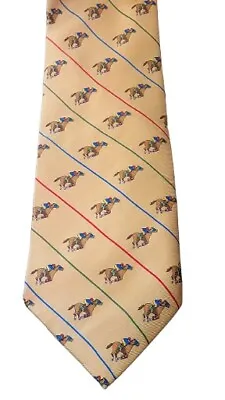 Tango Silk Tie Race Horses Kentucky Derby Horseracing Jockey • $16.90