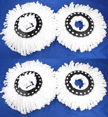 4 NEW Replacement Microfiber Mop Head Refill For Hurricane Magic Mop 360° Spin • $12.95