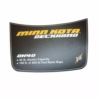 Minn Kota Trolling Motor Part - DECAL-COVER TOP DECK HAND 40 - 2375505 • $9.45