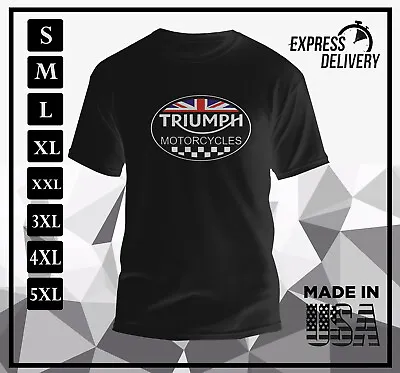 Triumph Motorcycles Logo T-shirt Made In USA • $24
