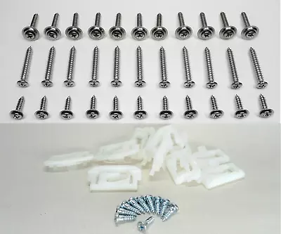 10 Glass Clips & 33 Chrome Int Screws! Fits 1975+ F-body 1978+ G-body & Amc • $16.95