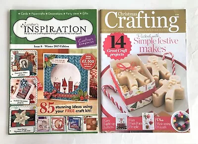 Crafter's Inspiration Magazine & Christmas Crafting Magazine Bundle Of 2 • £3.95