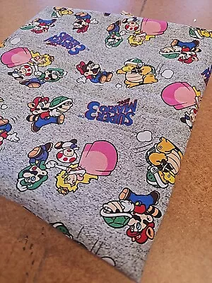 2/3 Yd Super Mario 3 Cotton Fabric Spring Creative Princess Peach Bolt End  • $5.99
