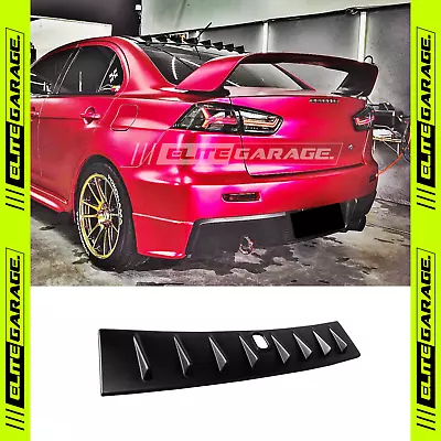 $85 • Buy Fits Mitsubishi Lancer CJ ES CF Black Vortex Generator Spoiler Wing Shark Fins 