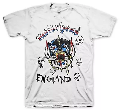 MOTORHEAD Cd Lgo SNAGGLETOOTH ENGLAND DOODLE Official SHIRT LG New Hammered Kiss • $27.99