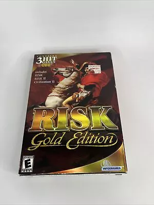 Risk: Gold Edition (PC 2002) Complete Manual 3 Discs Cardboard Box New • $24.99