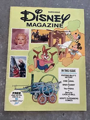 1976 DISNEY Magazine Lucille Ball Childhood Disneyland Columbia Erie Canal ++ • $7.99