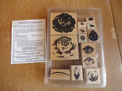 Choice Stampin' Up! Wood Rubber Stamps Sets~Nativity/Cottage Rose/Snowflakes • $22.99