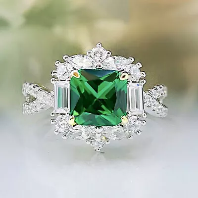 $2.47 • Buy Gorgeous Cubic Zircon 925 Silver Filled Rings Women Jewelry Wedding Gift Sz 6-10