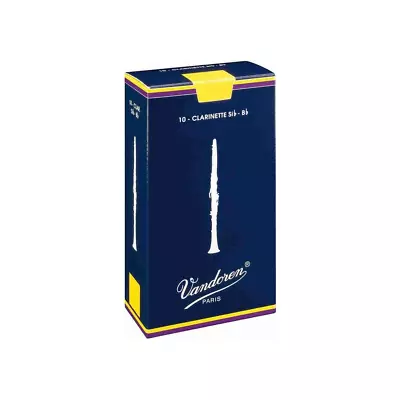 Vandoren Bb Clarinet Traditional Reeds - Strength 2.5 - CR1025 - 10 Per Box • $31.95