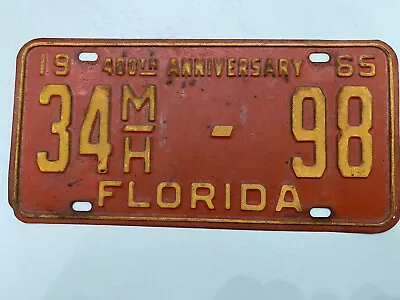 1965 400th ANNIVERSARY FLORIDA LICENSE PLATE! MOBILE HOME * Rare * Nice!! • $37.05