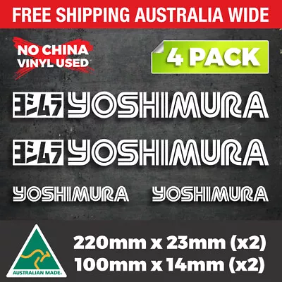 4 X YOSHIMURA Sticker Decals Set Motorbike Moto GP Car Ute Van Window Laptop  • $6.85