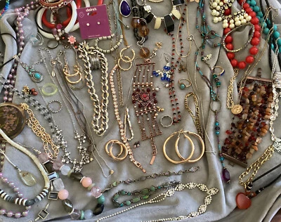 £7.50 • Buy Vintage & Modern Costume Jewellery Huge Joblot .House Clearance . 100+ Items VGC