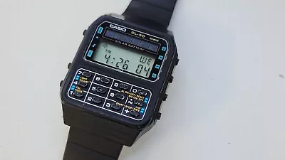Vintage Casio Solar Calculator Watch Cl-30 Made In Japan • $295