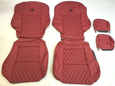 $1280 • Buy Leather Seats Trim Skins Kit To Fit Holden Vt/vx/vu/vy Ss Ute Red Hsv Diy Instal