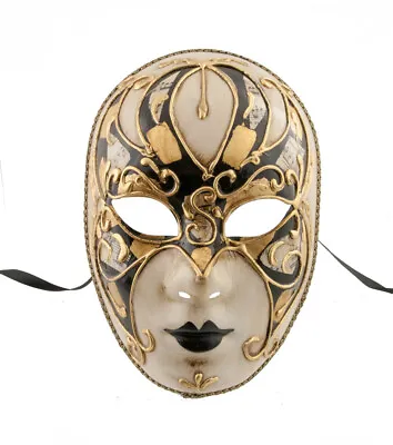 Mask Fancy Dress Venetian Red And Golden Vectra 1075 V77 • $107.72