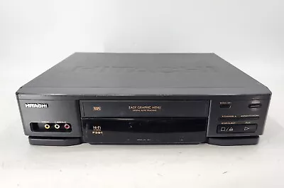 Hitachi VT-F391A VCR HiFi VHS Video Cassette Player TESTED EB-14823 • $49.99