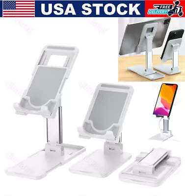 Adjustable Cell Phone Tablet Desktop Stand Desk Holder Mount Cradle Iphone Ipad • $6.59