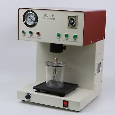 Dental Lab Equipment Vacuum Mixer With Built-in Vacuum Pump Mixing Machine • $429