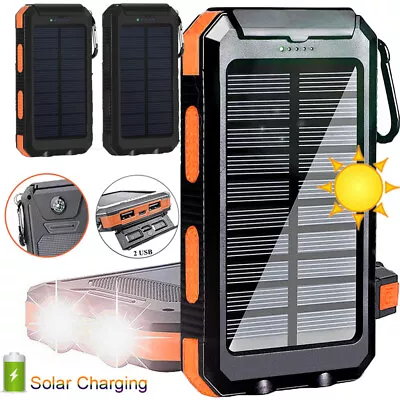 Solar Charger Power Bank Portable Usb 900000mah Battery External Waterproof 2023 • $17.99