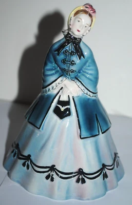 $24.99 • Buy Goldscheider Vintage Figurine, LADY CALLER, P. Poscher, BLUE VERSION, 6.5  Tall