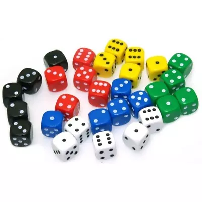 Dice 14mm Six Sided Board Games Set RPG Wargame D6 • £2.50