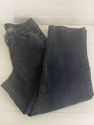 Venezia Jeans Plus Size 2 Petite Dark Wash Stretch Bootcut Women's Blue Jeans  • $12