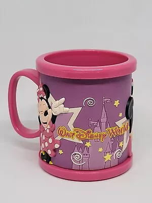 Walt Disney World Pink Minnie Mouse Plastic Drinking Mug • $19.99