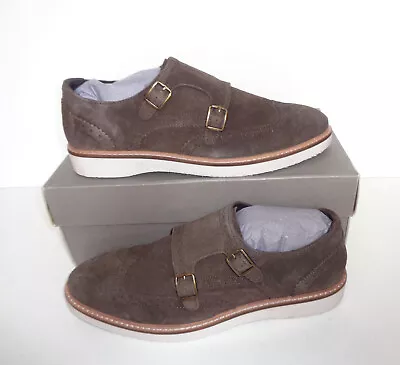 New Mens Brown Leather Shoes New Formal Suede Dress Brogues Casual UK Size 13 • £25.48