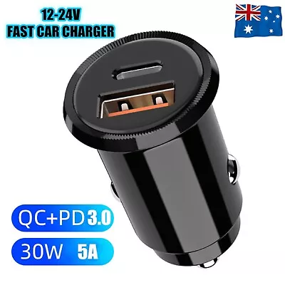 Dual USB C Dual Port Fast Charge USB Quick Car Charger 2 Port 3.0 Lighter Socket • $19.99