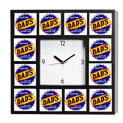 Dad's Old Fashioned Root Beer Advertising Promo Diner Clock 10.5 . Not $65 • $33.99