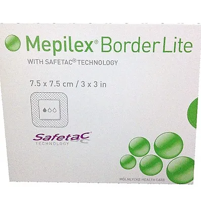 Mepilex Border Lite Dressing 3  X 3  Box Of 5 Molnlyke # 281200 • $24.95