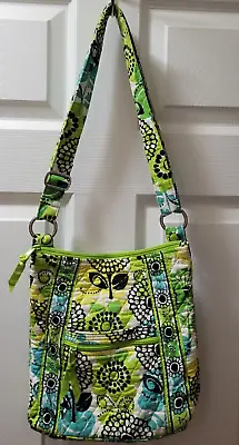 VERA BRADLEY Mom's Day Out Crossbody Hipster Bag Purse Limes Up Green Retired • $16.99
