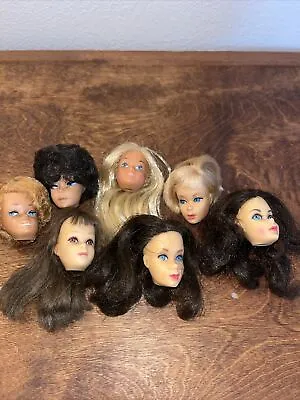 Lot Of 7 Vintage Barbie Heads For Parts/TLC • $85