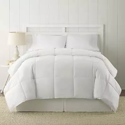 Modern Adult Down Alternative Comforter Queen Size Machine Washable White NEW • $35.79