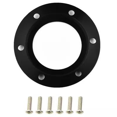 1* Racing Car 6 Bolts Steering Wheel Horn Button Black Center Ring For MOMO/NRG • $9.77