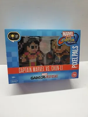 Pixel Pals Captain Marvel Vs. Chun-Li CAPCOM Gamerverse Light Up 2-Pack EDITION! • $8.75