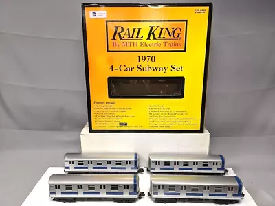 MTH Rail King #30-2122-1 1970 NY Transit Subway 4 Car Set With ProtoSound C-10 • $649.99