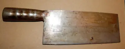 $24.99 • Buy Japanese Steel Cleaver Knife Chef Vintage Kitchen Wood Handle METAL HANDLE