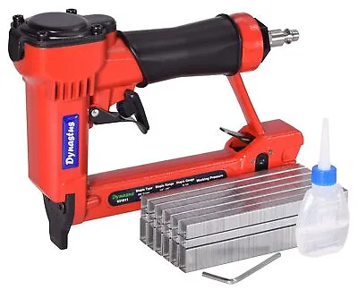 Dynastus Pneumatic Upholstery Staple Gun 22 Gauge 3/8  Wide Crown Air Staple... • $46.61