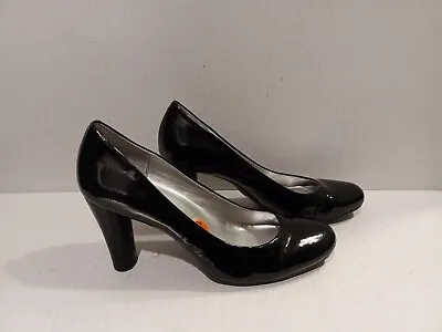 Me Too  Milly  Black Patent Leather Pumps W/Cone Heels Women's Size 9 1/2 • $24.99