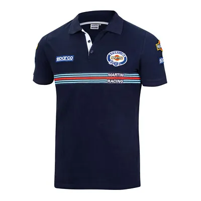 Sparco Martini Racing Polo Shirt Mens Iconic Lancia Rally Team Retro Edition • £69.99